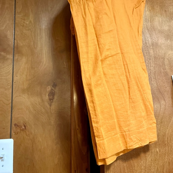 Beautiful orange anarkali dress comes with a scarf (dupatta) and pants (shalwar) - Picture 2 of 4